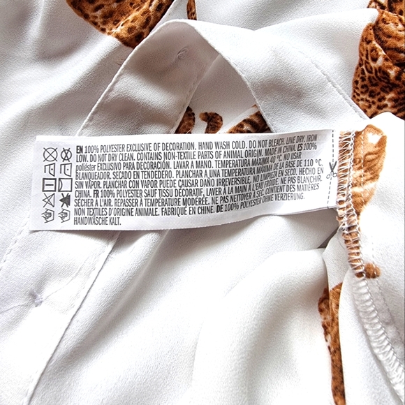 Bengal Semi-Sheer Lightweight Flowy Cat Blouse - Picture 8 of 9